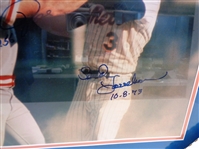 Pete Rose & Bud Harrelson Autographed Framed 16x20