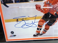 Steve Yzerman Autographed Framed 8x10 1984 All Star Photo