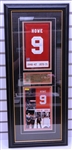 Gordie Howe Autographed Mini Banner Framed with 8x10