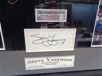 Steve Yzerman Autographed Matted Framed Piece
