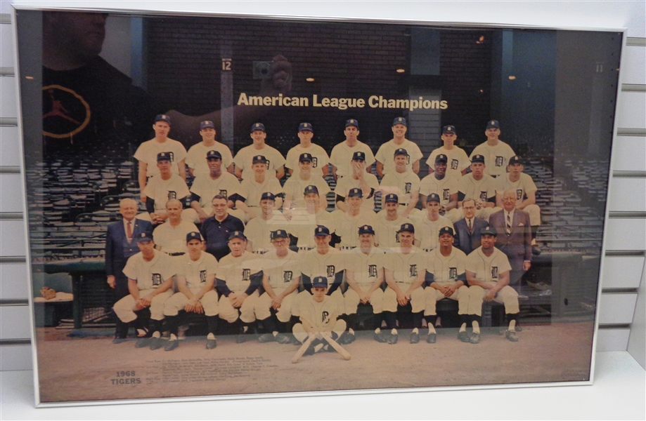 Detroit Tigers 1968 American League Champions Framed Poster
