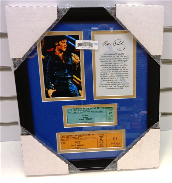 Elvis Presley Framed Piece. Roughly 8x10 Overall.