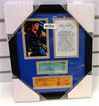 Elvis Presley Framed Piece. Roughly 8x10 Overall.
