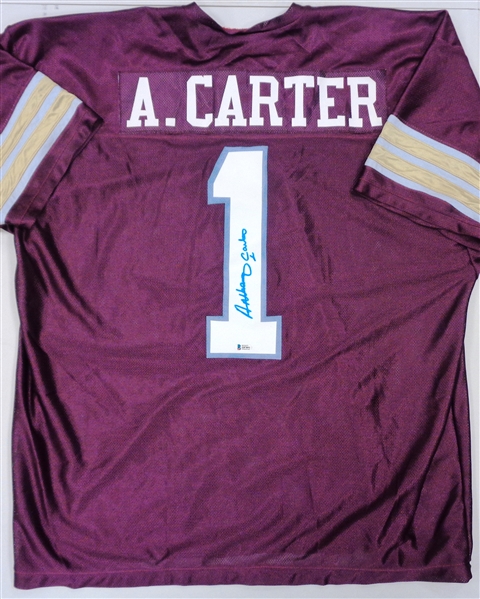 Anthony Carter Autographed Michigan Panthers Jersey