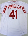 Lou Piniella Autographed Reds Jersey