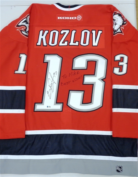 Slava Kozlov Autographed Sabres Authentic Jersey