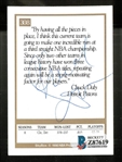 Chuck Daly Autographed 1990 Skybox Card