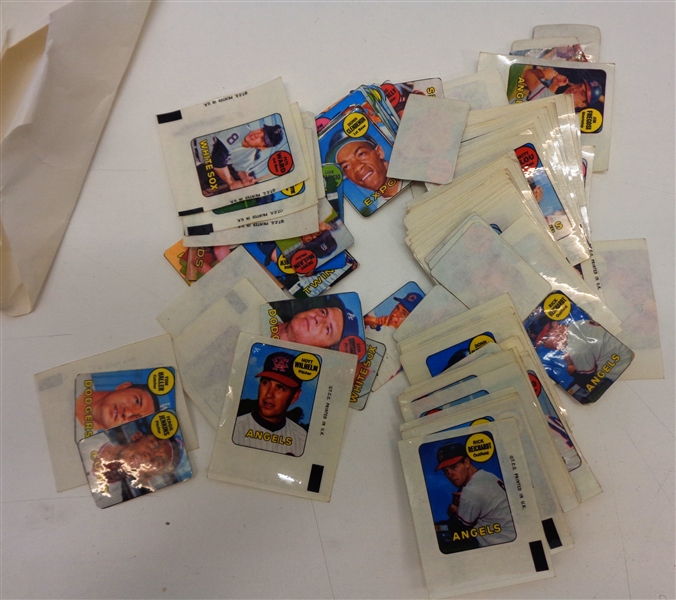 1969 Topps Baseball Decals Huge Lot
