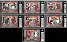 Red Wings Hall of Famer Jersey Card Lot