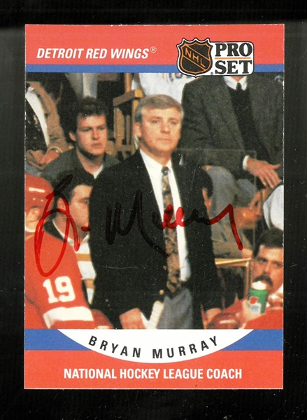 Bryan Murray Autographed 1990/91 Pro Set