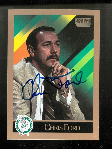 Chris Ford Autographed 1990/91 Skybox