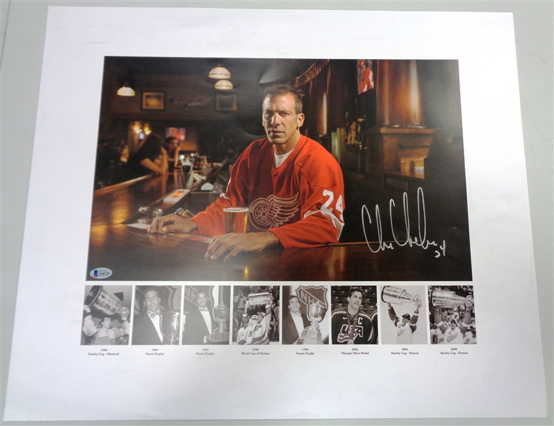 Chris Chelios Autographed 20x24 Photo