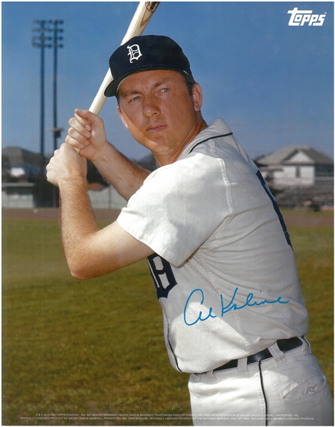 Al Kaline Autographed 2013 Topps 1968 11x14 Card