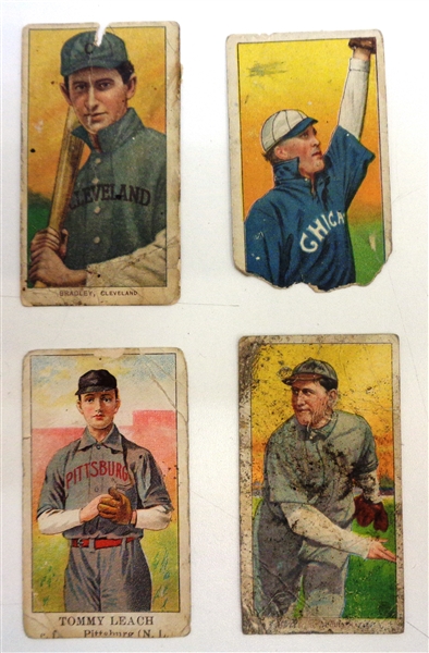 4 Old Baseball Tobacco Cards