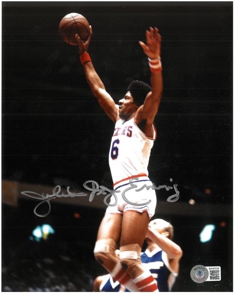 Julius "Dr. J" Erving Autographed 8x10 Photo