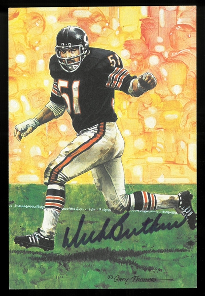 Dick Butkus Autographed GLAC Postcard