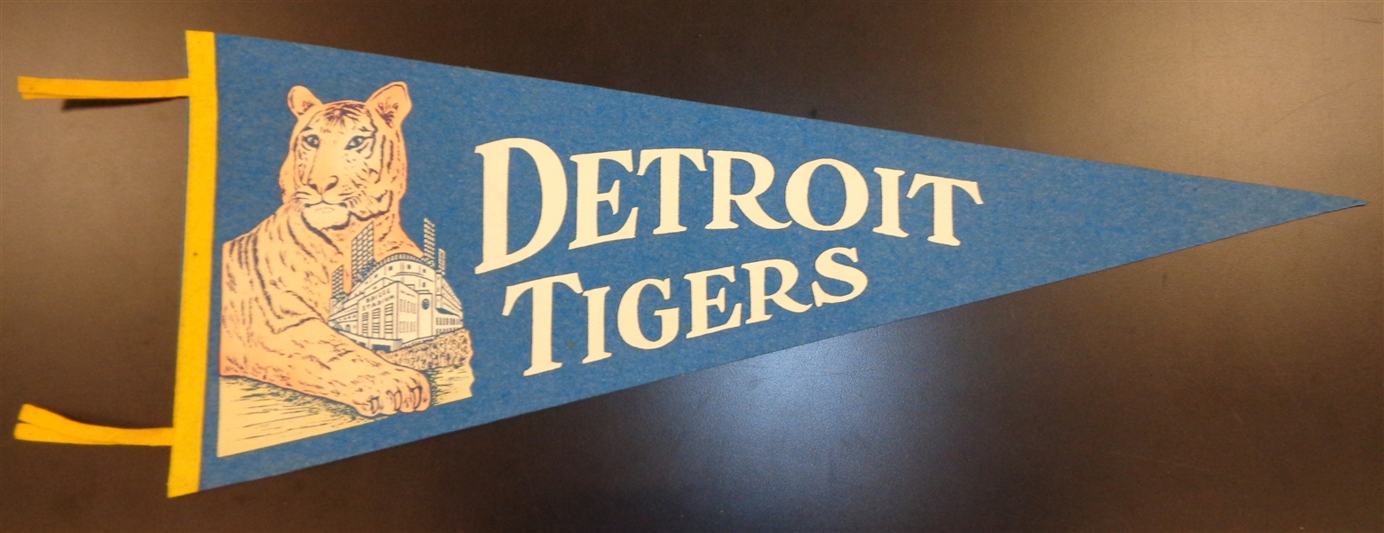 Lot Detail - 1950s Detroit Tigers Blue Pennant