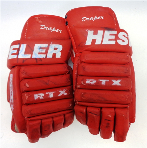 Kris Draper Game Used Hespeler Gloves