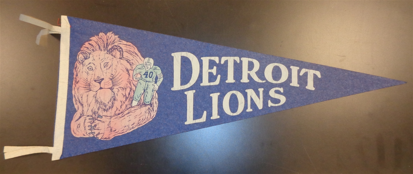 1940s Detroit Lions Pennant