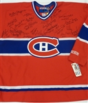 Montreal Canadiens Jersey Autographed by 22 Hall of Famers