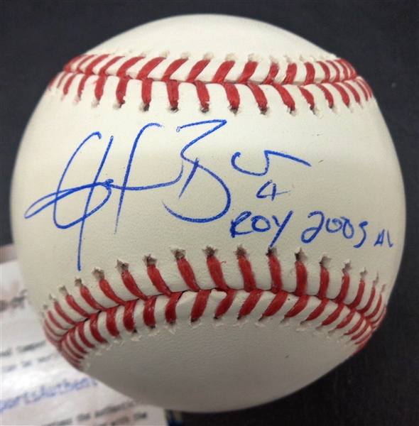 Huston Street Autographed Baseball w/ ROY