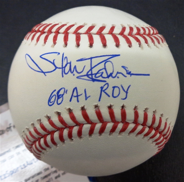 Stan Bahnsen Autographed Baseball w/ ROY