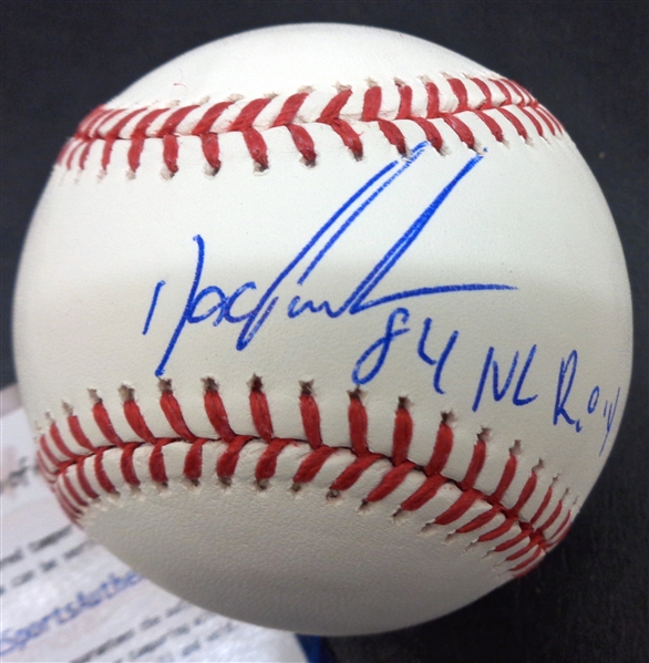 Dwight Gooden Autographed Baseball w/ ROY
