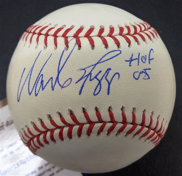 Wade Boggs Autographed Baseball w/ HOF