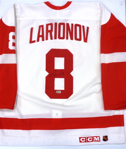 Igor Larionov Autographed Authentic Red Wings Jersey
