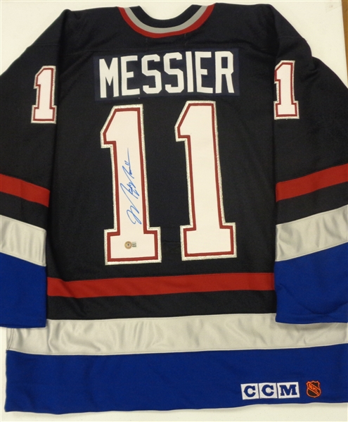 Mark Messier Autographed Canucks Authentic Jersey