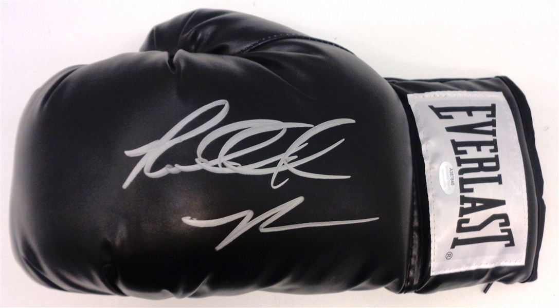 Riddick Bowe Autographed Boxing Glove