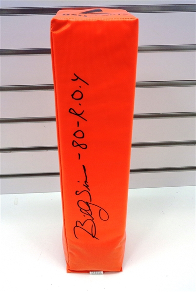 Billy Sims Autographed Pylon w/ ROY