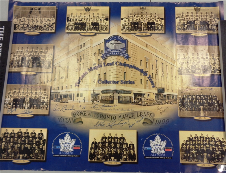 Toronto Maple Leafs Multi-Signed 17x23 Poster