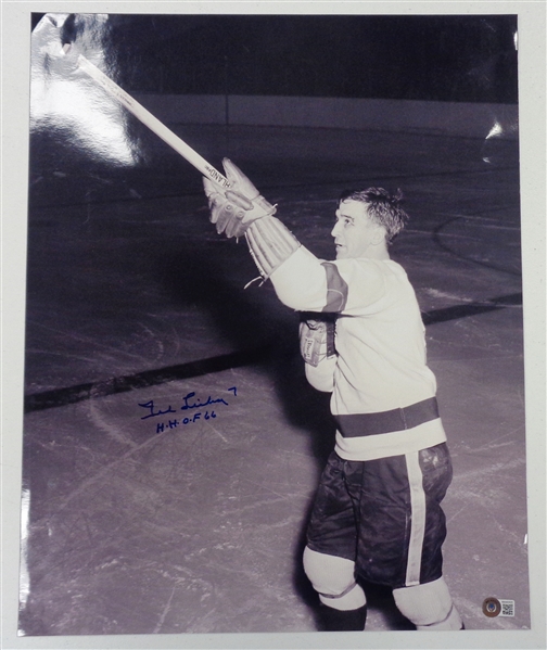 Ted Lindsay Autographed 16x20 Photo - Sharpshooter