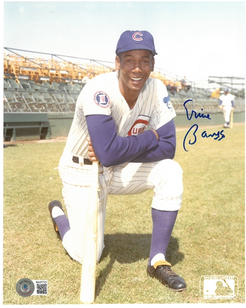 Ernie Banks Autographed 8x10 Photo