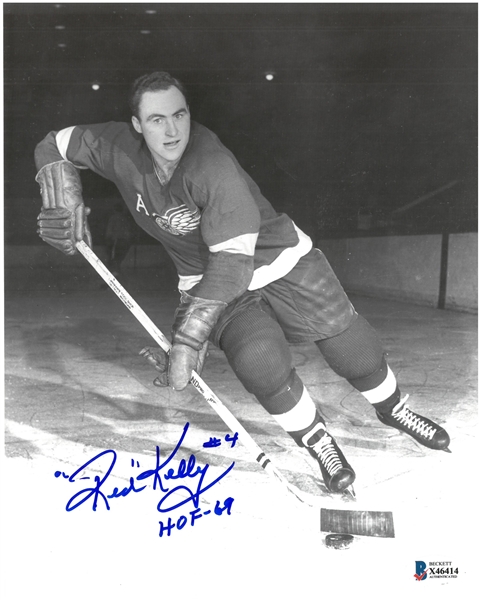 Red Kelly Autographed 8x10 Photo