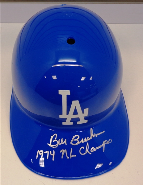 Bill Buckner Autographed Dodger Batting Helmet