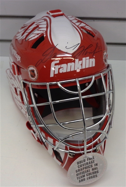 Dominik Hasek Autographed Red Wings Goalie Mask