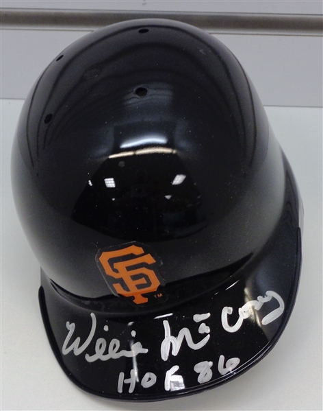 Willie McCovey Autographed Mini Helmet