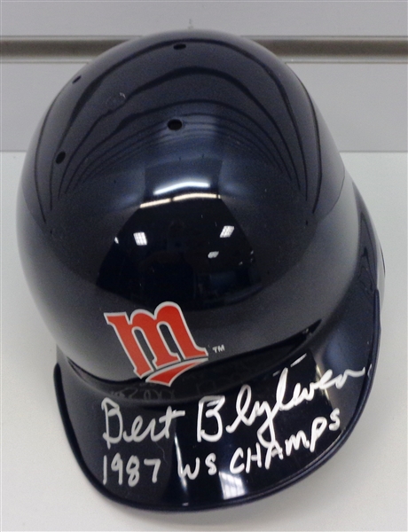 Bert Blyleven Autographed Mini Helmet