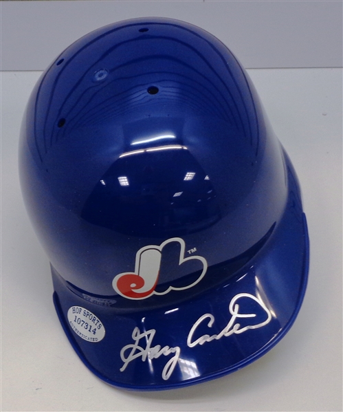 Gary Carter Autographed Mini Helmet
