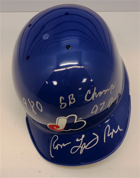 Ron Leflore Autographed Mini Helmet