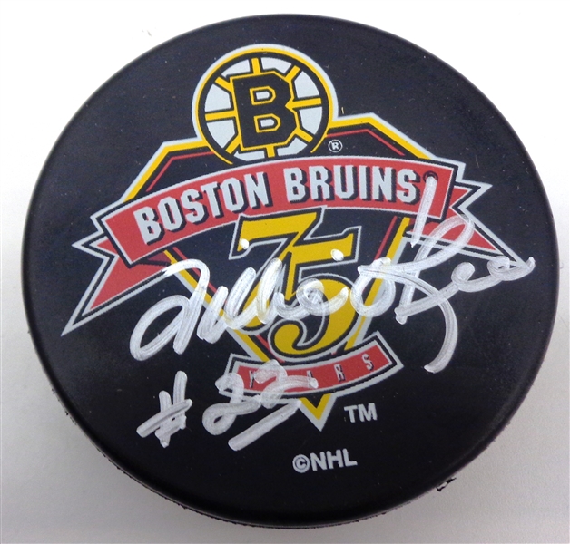 Willie ORee Autographed Bruins 75 Puck