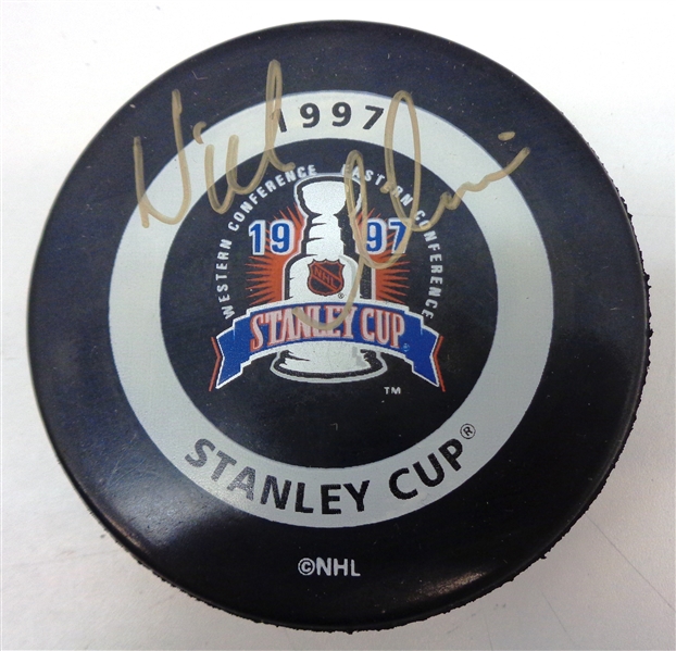 Nick Lidstrom Autographed 1997 Cup Puck