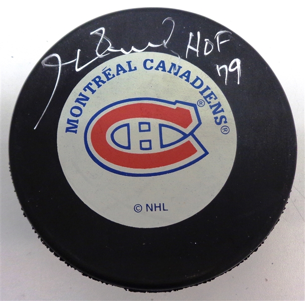 Henri Richard Autographed Canadiens Puck