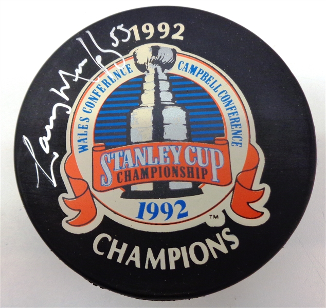 Larry Murphy Autographed 1992 Cup Puck