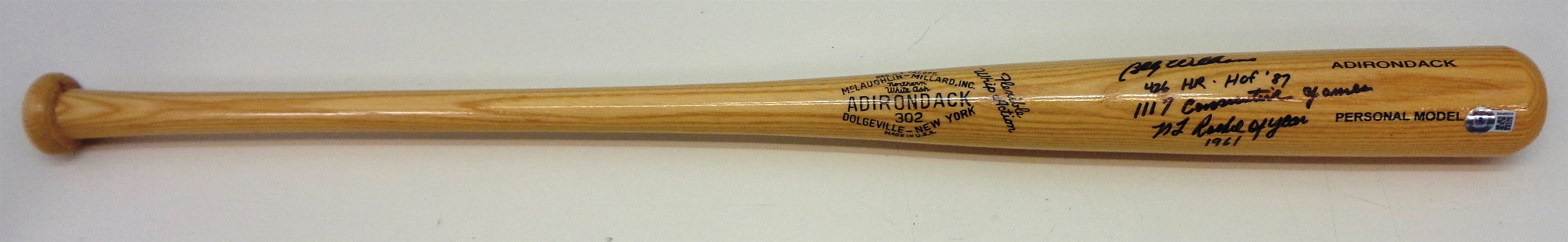 Billy Williams Autographed Bat Multi Inscribed