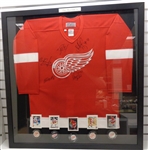 Russian 5 Autographed Jersey & Signed Pucks of Each (Pick Up Only)