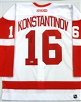 Vladimir Konstantinov Autographed Red Wings CCM Authentic Jersey