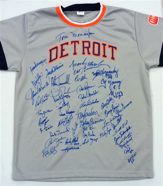 1984 Tigers 25th Anniversary Jersey Signed by 45